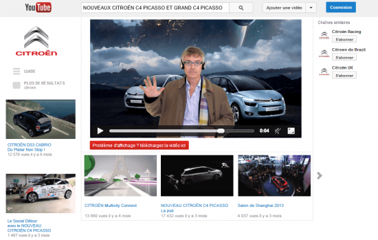 Citroen Youtube, The Myndset digital marketing brand strategy