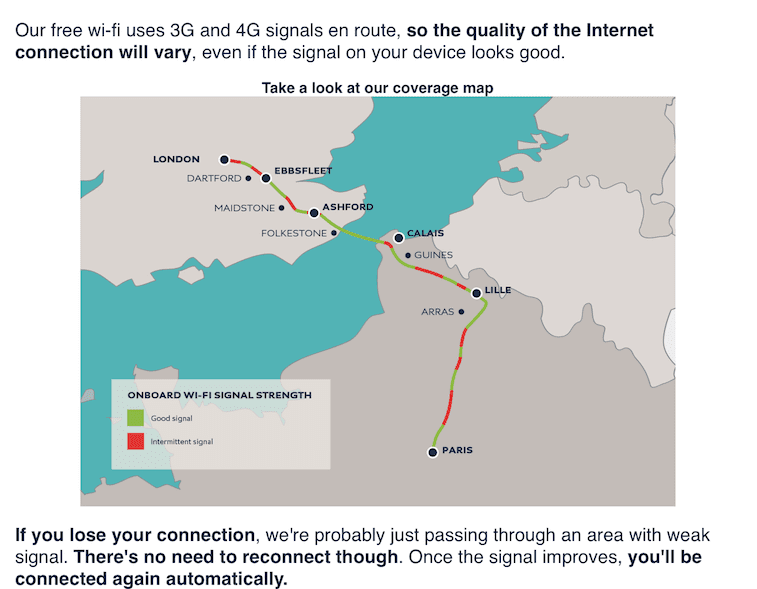 Eurostar e320 wifi