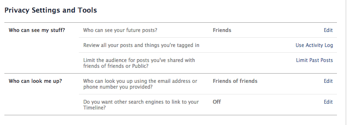 Facebook privacy settings, The Myndset Digital Marketing and brand strategy