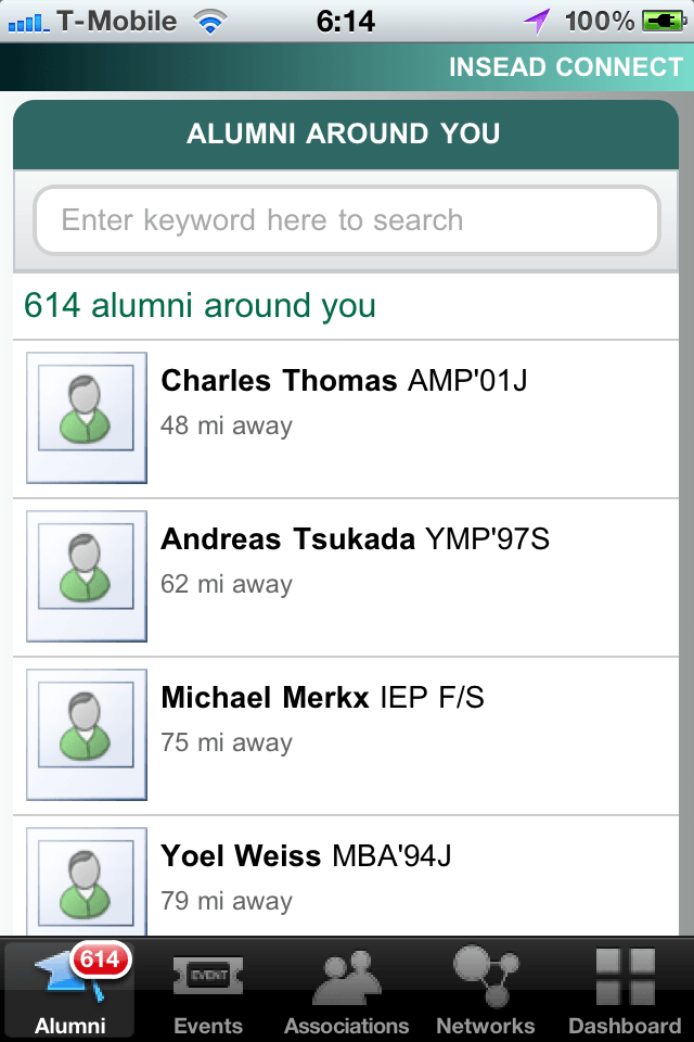 Insead Connect Alumni Around You on The Myndset