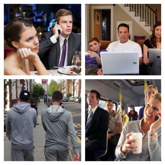 Mobile etiquette collage - the myndset digital marketing