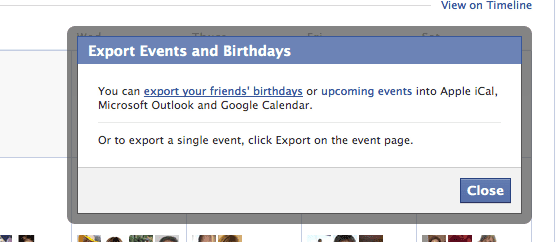 Facebook Events, Settings, Export, The Myndset Digital Marketing and Brand Strategy