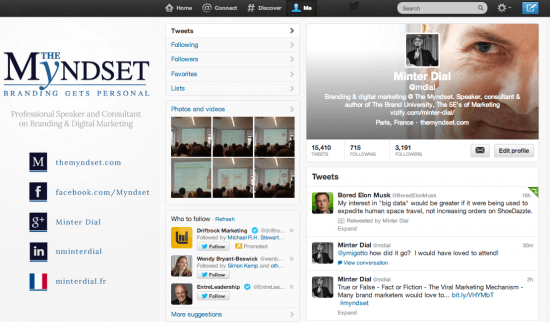 Who to follow on Twitter? MDIAL The Myndset Digital Marketing