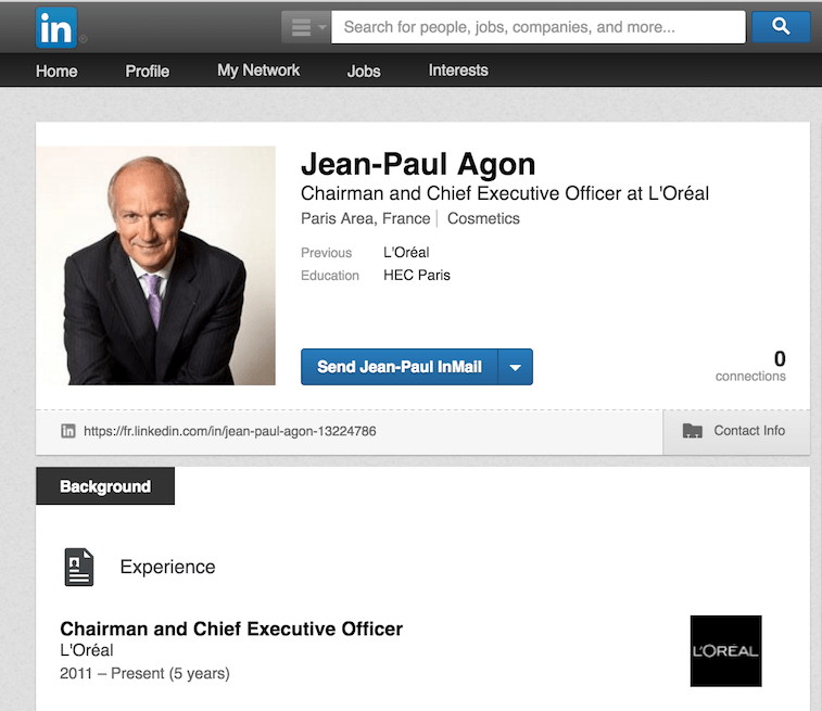 Social Presence CEO Jean-Paul Agon