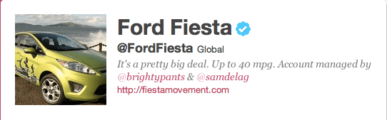 Twitter Ford Fiesta