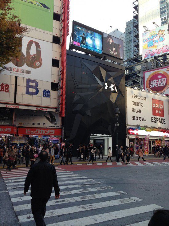 Under Armour Shibuya Digitail, The Myndset digital marketing brand strategy