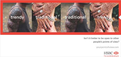 banking-advert-hsbc-traditional-trendy