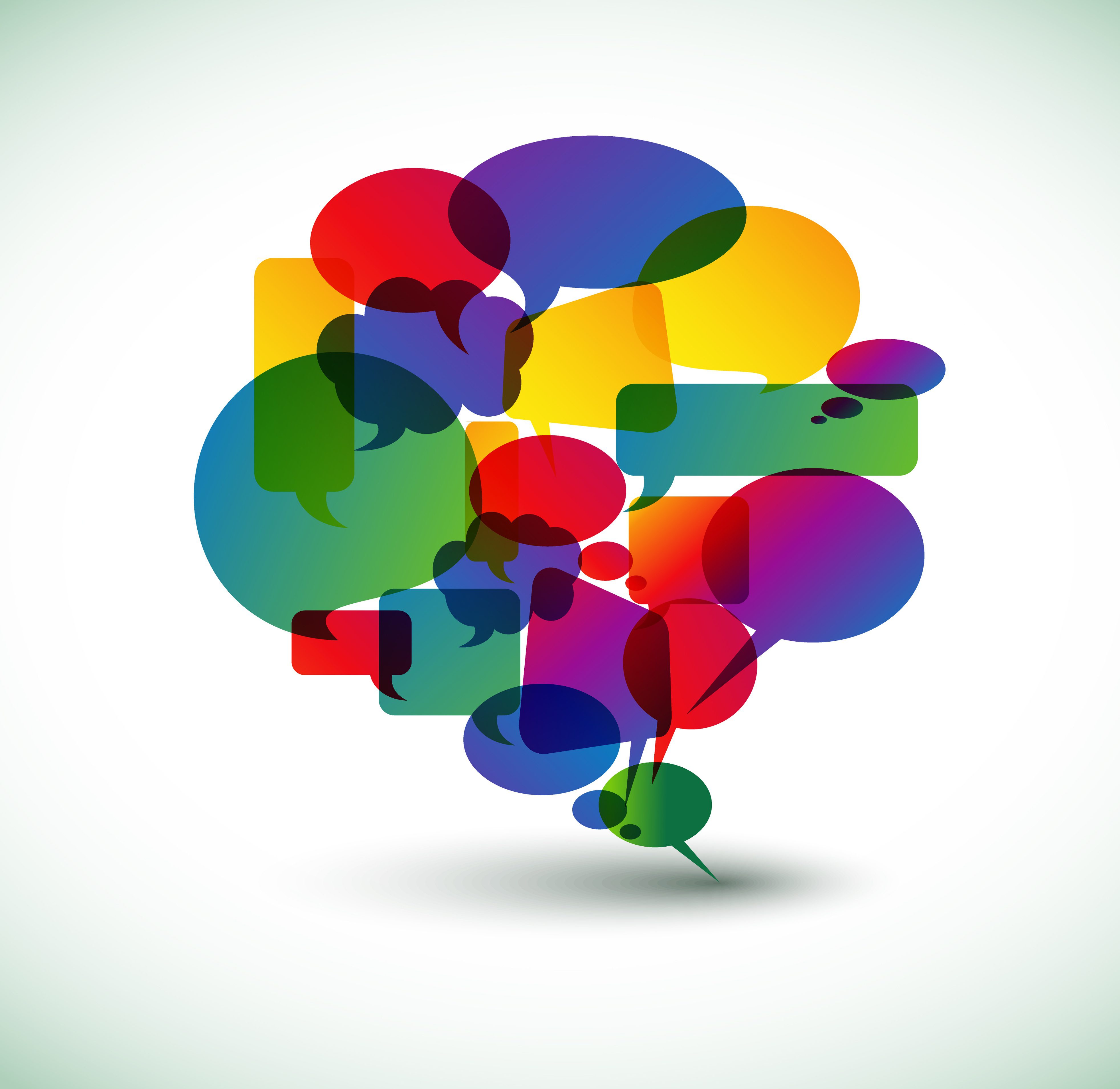 Abstract big speech bubble Abstract big speech bubble