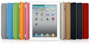 iPad2 with myriad color cases