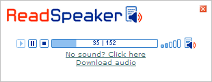 readspeaker_example_window Readspeaker MP3 player