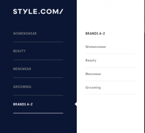 style com navigation