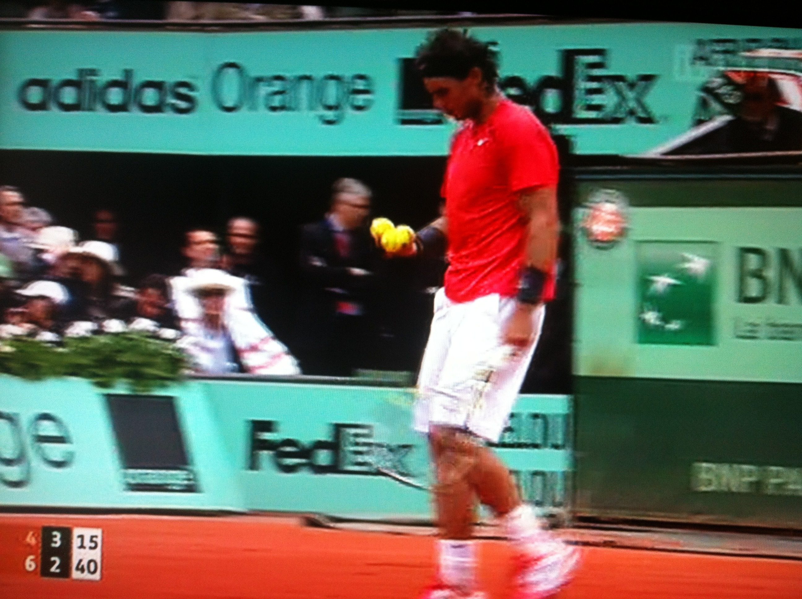 Male concern for {tennis} balls – Rafa versus Djokovic 2012