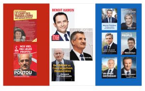 poster french presidential election candidates 2