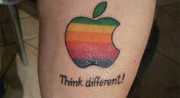 Apple-Think-Different-Brand-Tattoo-550x412