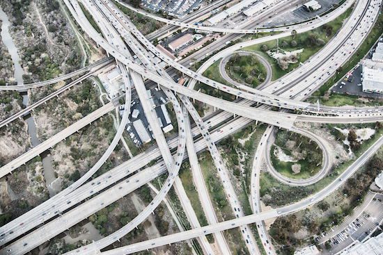 Freeway interchange pixfeeds digital transformation spaghetti