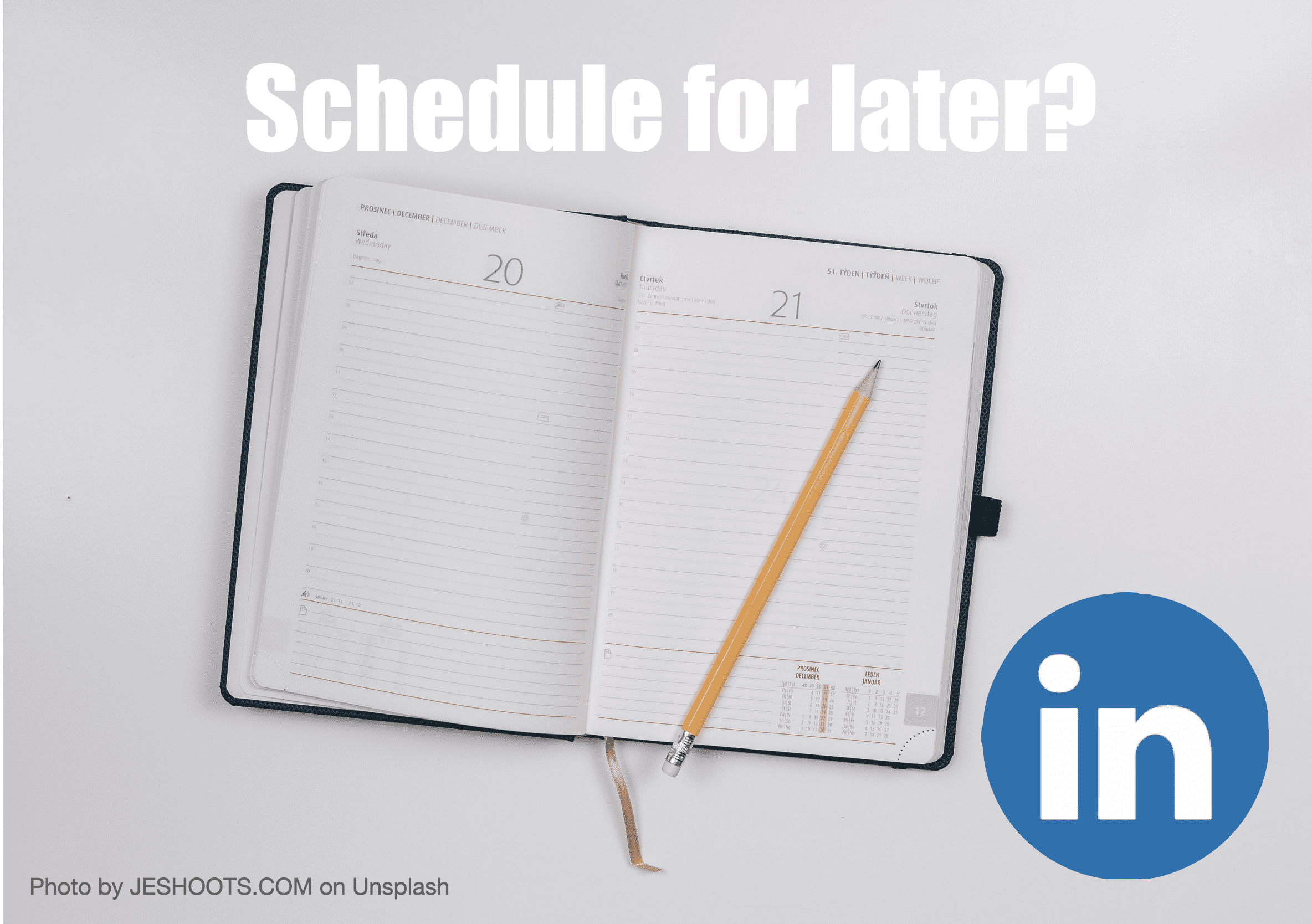 how do you view your scheduled posts on linkedin