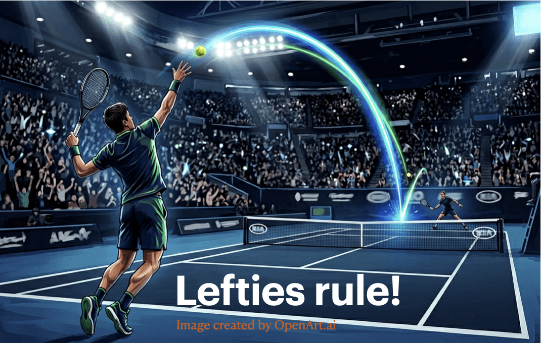 Why Left-Handed Tennis Players Punch Above Their Weight at Grand Slams