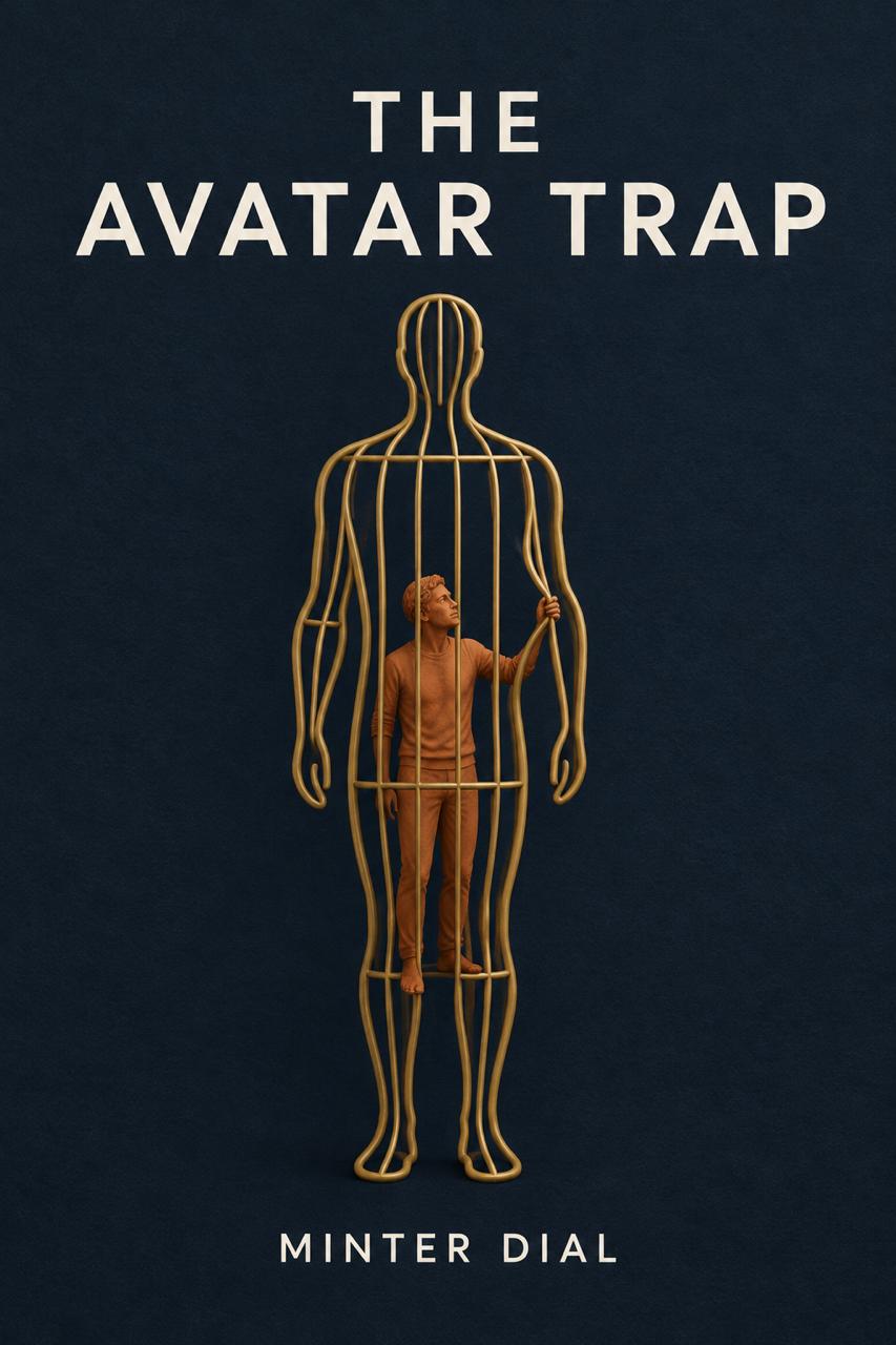 The Avatar Trap by Minter Dial — temporary book cover (AI-generated)