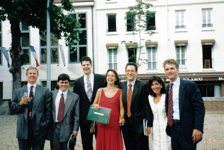 Minter Dial’s INSEAD study group, 1993